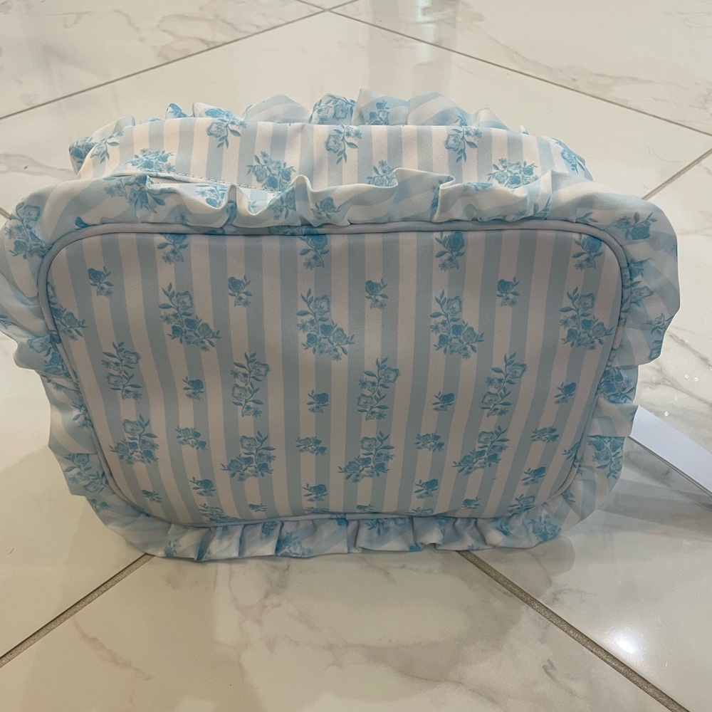 Stoney Clover Lane High Tea Printed Large Ruffle Pouch